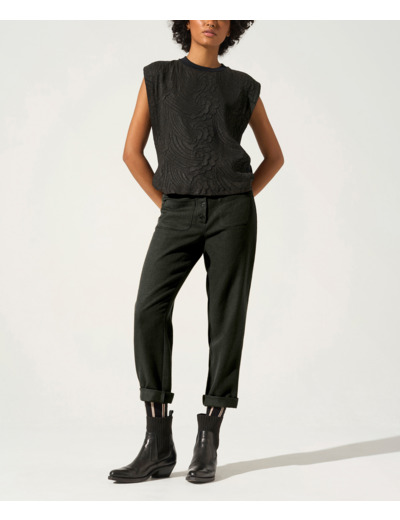 Pantalon droit noir