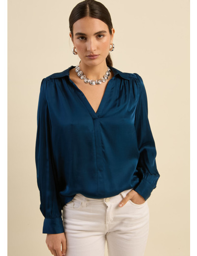 Blouse fluide à col V