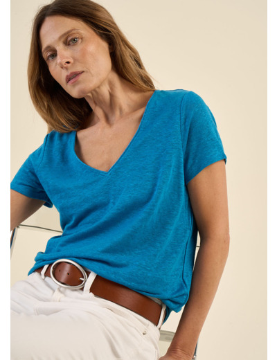 Tee-shirt à col V