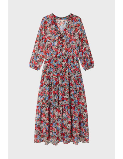 Robe longue Liberty - ESTHELE