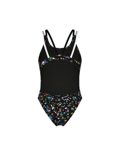 Maillot de bain arena Performance Confetti Swim Tech Multi Back pour femmes
