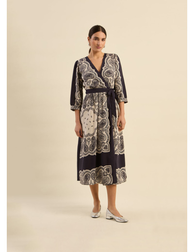 Robe Longue à motifs paisley