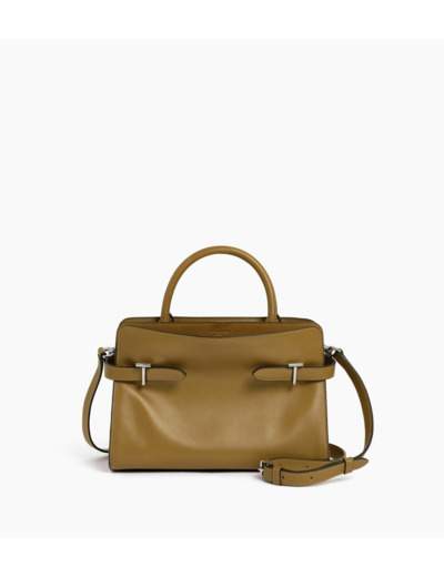 Sac à main moyen modèle Emie en cuir lisse et nubuck