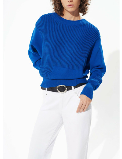 Pull bleu roi