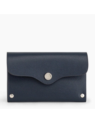 Porte cartes Sans couture en cuir lisse