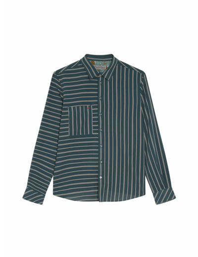 Chemise regular rayure mousse