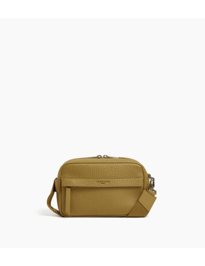 Petit sac bandoulière Noah en cuir grain buffle et cuir lisse