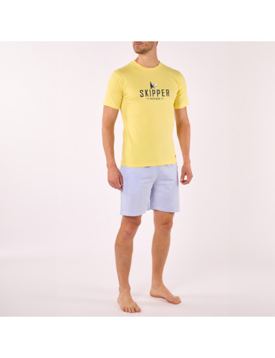 Pyjashort Homme SKIPPER Jaune