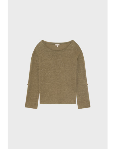 T-shirt à manches longues en lin - GILDA