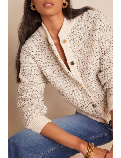 Veste cardigan en laine BEVERLY