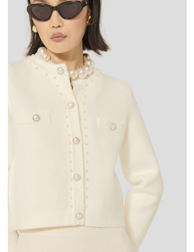 Gilet Guetty Ecru en Viscose