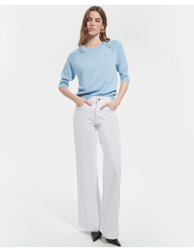 Pull Pauline Bleu Ciel en Lyocell