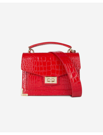 Sac Emily Small En Cuir Rouge red