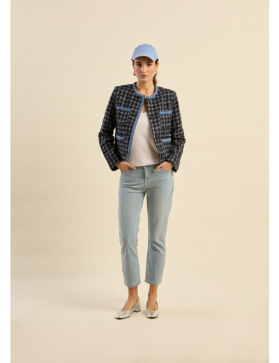 Jean slim 7/8 cinq poches