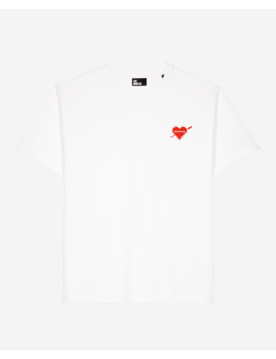 T-shirt avec flocage cœur blanc white