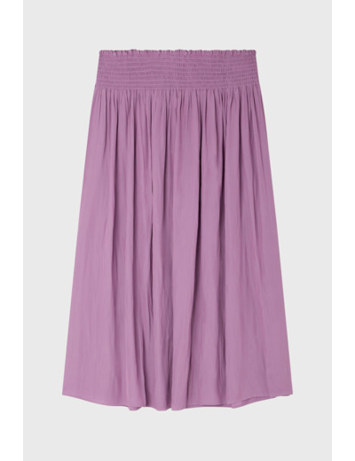 Jupe midi à smocks - DAPHNEE