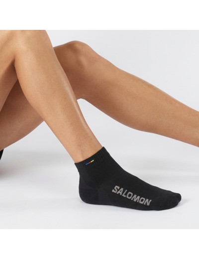 Socks Sunday Smart Ankle  Black   Gray Flannel