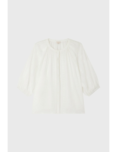 Chemise jacquard et broderies - ADA