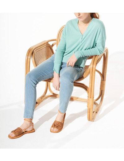 Cardigan glace a la menthe