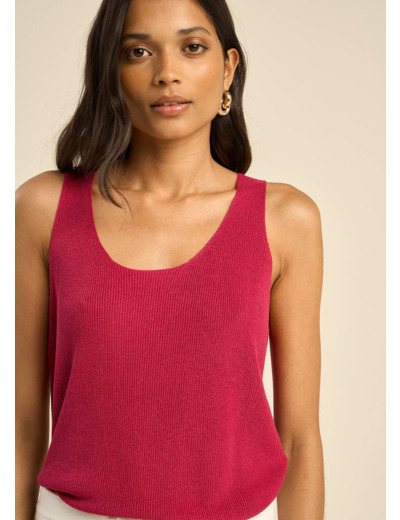 Débardeur scintillant en maille