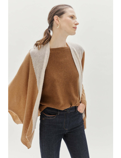 Poncho charles b 100% cachemire