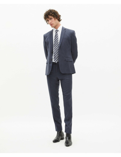 Veste de costume classique 2 boutons blue