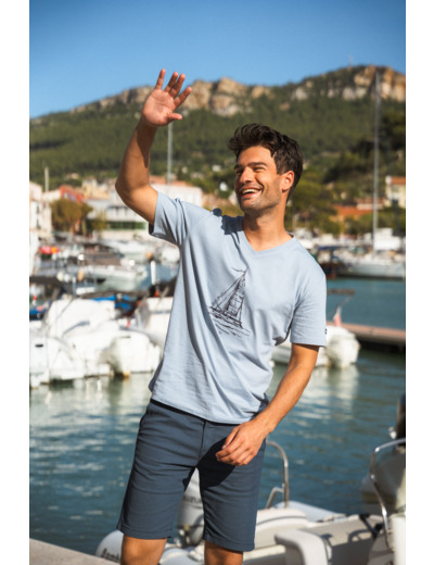 Tee-shirt homme col v Clyde