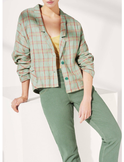 Veste vert multico