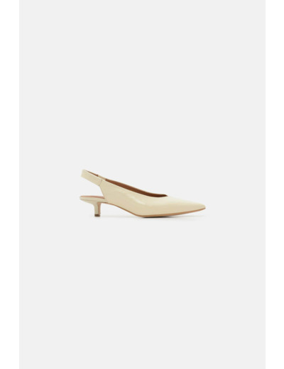 Sandales escarpi en cuir naturel