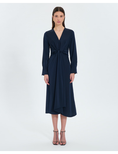 Robe longue satinée nocturne