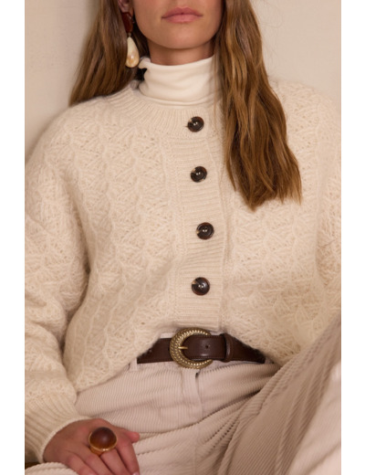 Gilet COSMO en mohair et laine