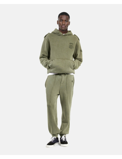 Jogging avec broderie kaki