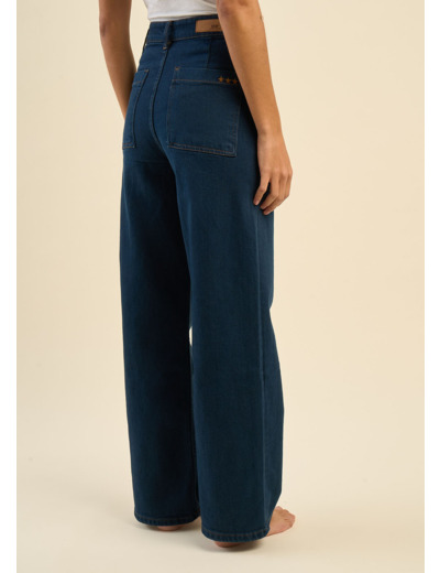 Jean large taille haute