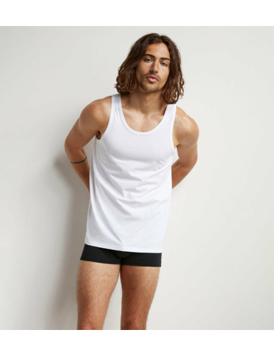Lot de 2 débardeurs homme thermorégulateur en coton Blanc Regul Activ