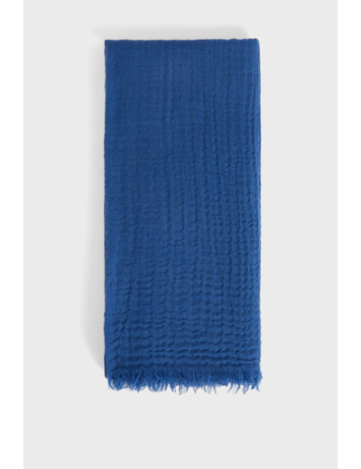 Echarpe unie froissée en laine - DALVA