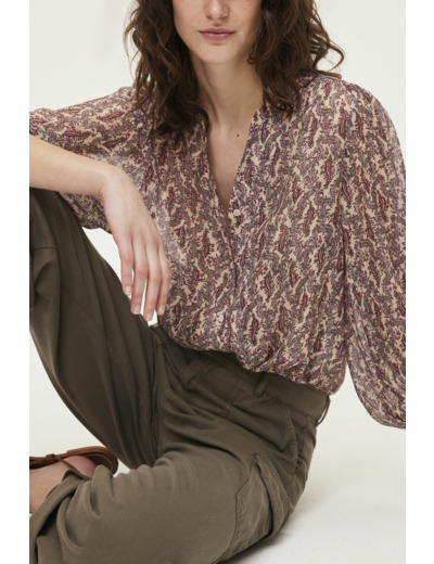 Chemise imprimée et lurex - ABELIA