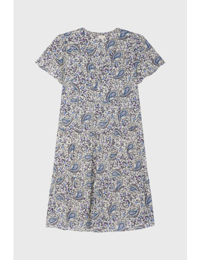 Robe courte fleurie - EVANNY