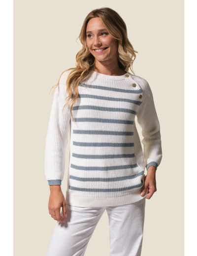 Pull marinière femme en côte Francoise