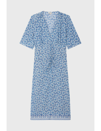 Robe midi cintrée à fleurs - ERWINN
