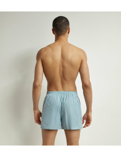 Lot de 2 caleçons homme en coton bio Rouge Vert à motif Vichy Dim Good