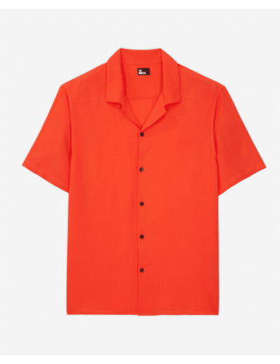 Chemise A Manches Courtes orange