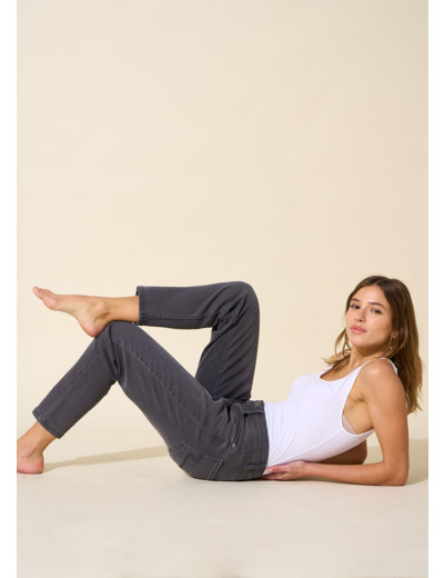 Jean boyfriend à cinq poches