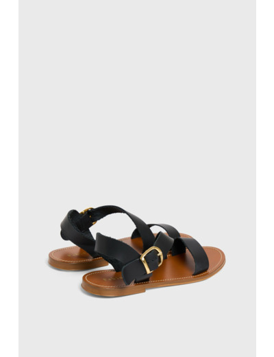 Sandales plates en cuir - NINON