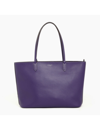 Grand sac cabas Louise en cuir grainé