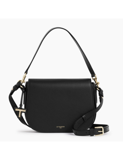 Sac bandoulière moyen modèle Gisèle en cuir grainé
