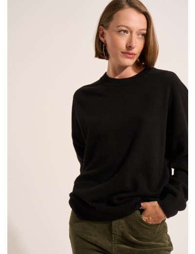 Pull col rond 100% cachemire