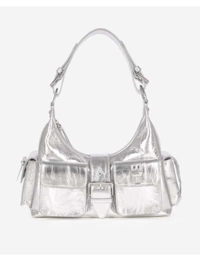 Sac amelia en cuir silver