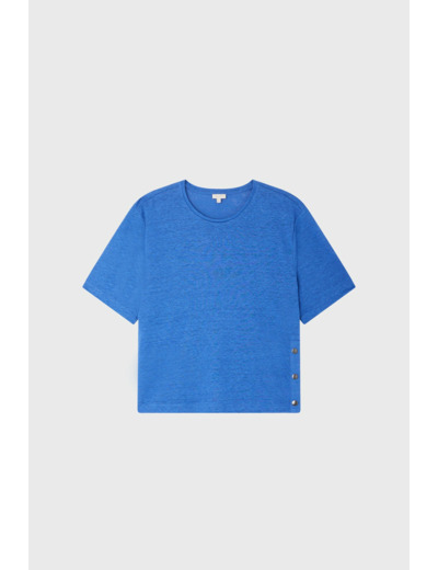 T-shirt en lin boutonné - MAYRA