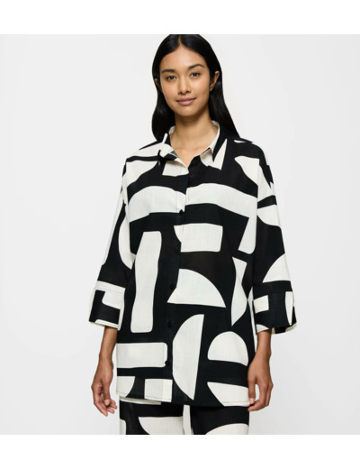 Summer Wear Boyfriend Shirt - Robe de plage