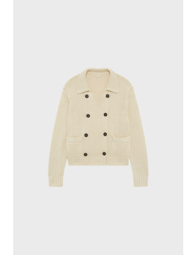 Gilet croisé à col polo - JADE